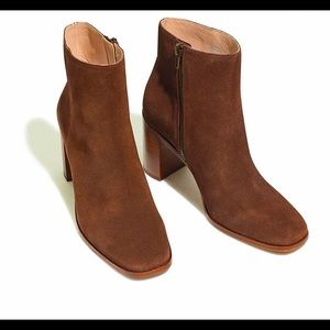 Madewell Greer brown suede boots size 8 NEW